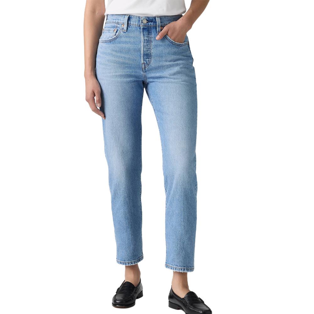 Levi's Original Cropped Indigo 501 Hellblaue Damenjeans günstig