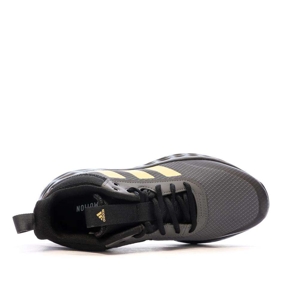 Chaussures de basketball Gris/Noir Mixte Adidas Ownthegame 2.0 K vue 4