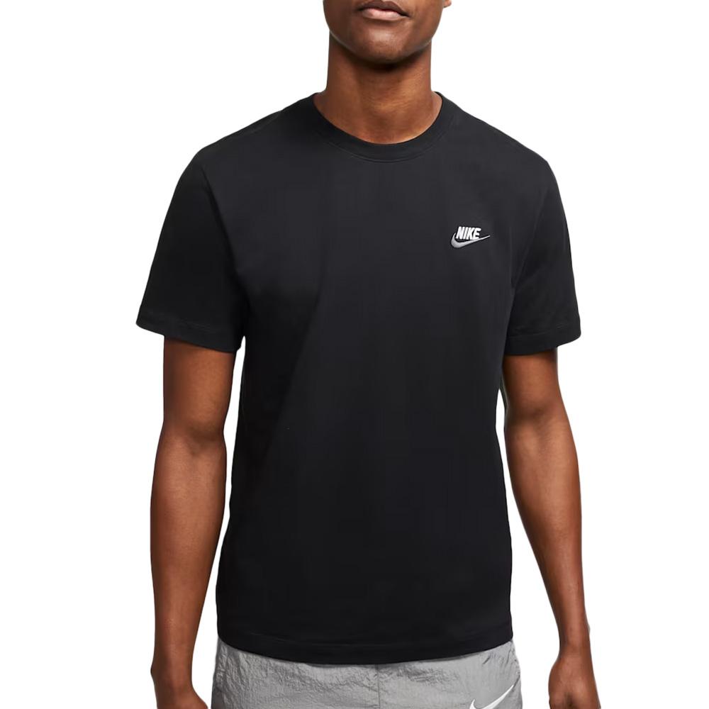 T-shirt Noir turquoise Homme Nike M Nsw Club Tee pas cher