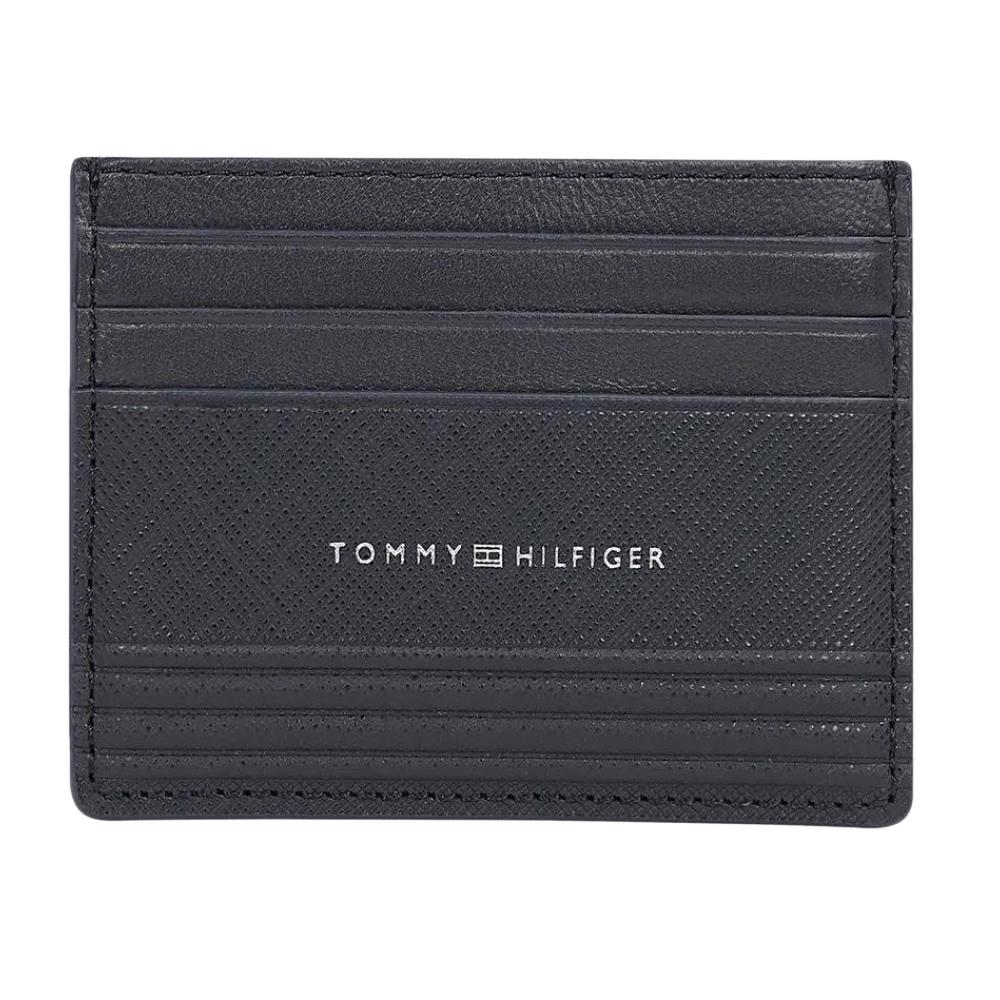 Porte Carte Noir Homme Tommy Hilfiger Business pas cher