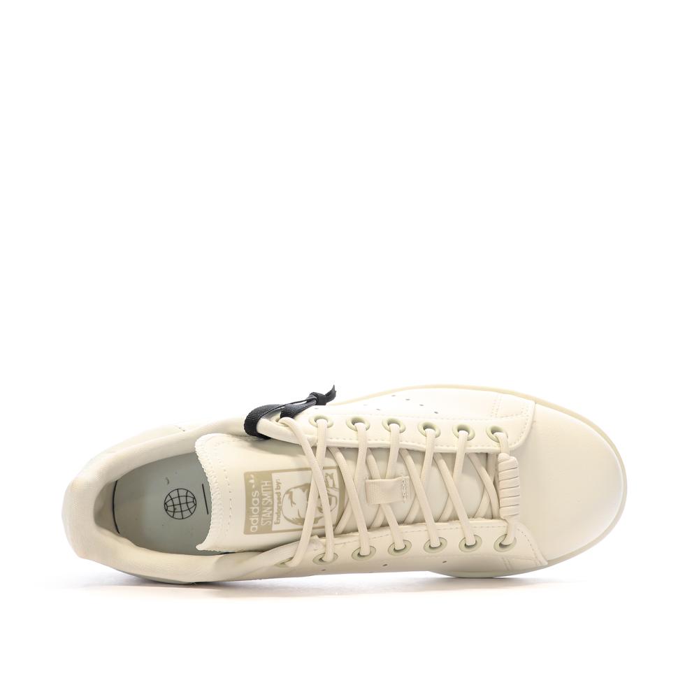 Baskets Beige Femme Adidas Stan Smith GY9394 vue 4
