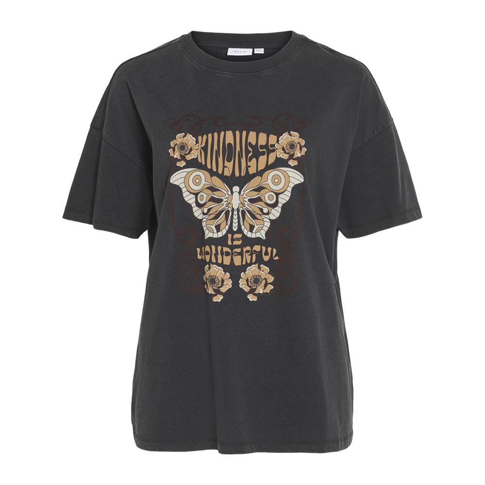 T-Shirt Noir Femme Vila Rubie pas cher