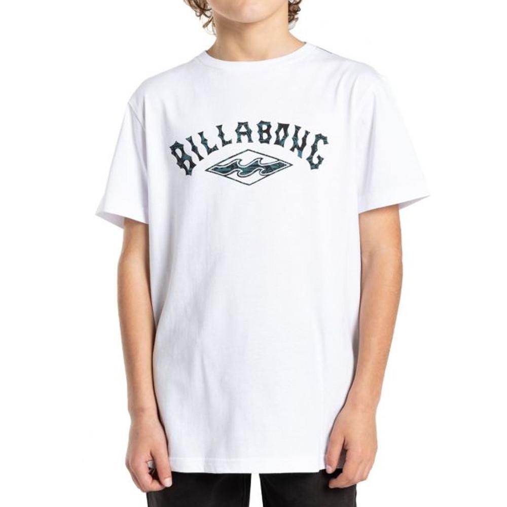 T-shirt Blanc Garçon Billabong Arch Origin pas cher