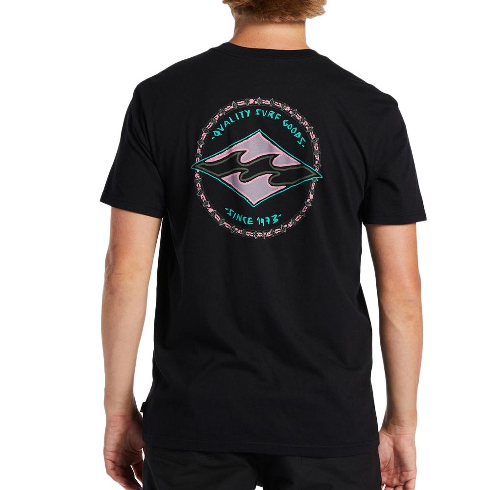 T-shirt Noir Homme Billabong Rotor Diamond vue 2
