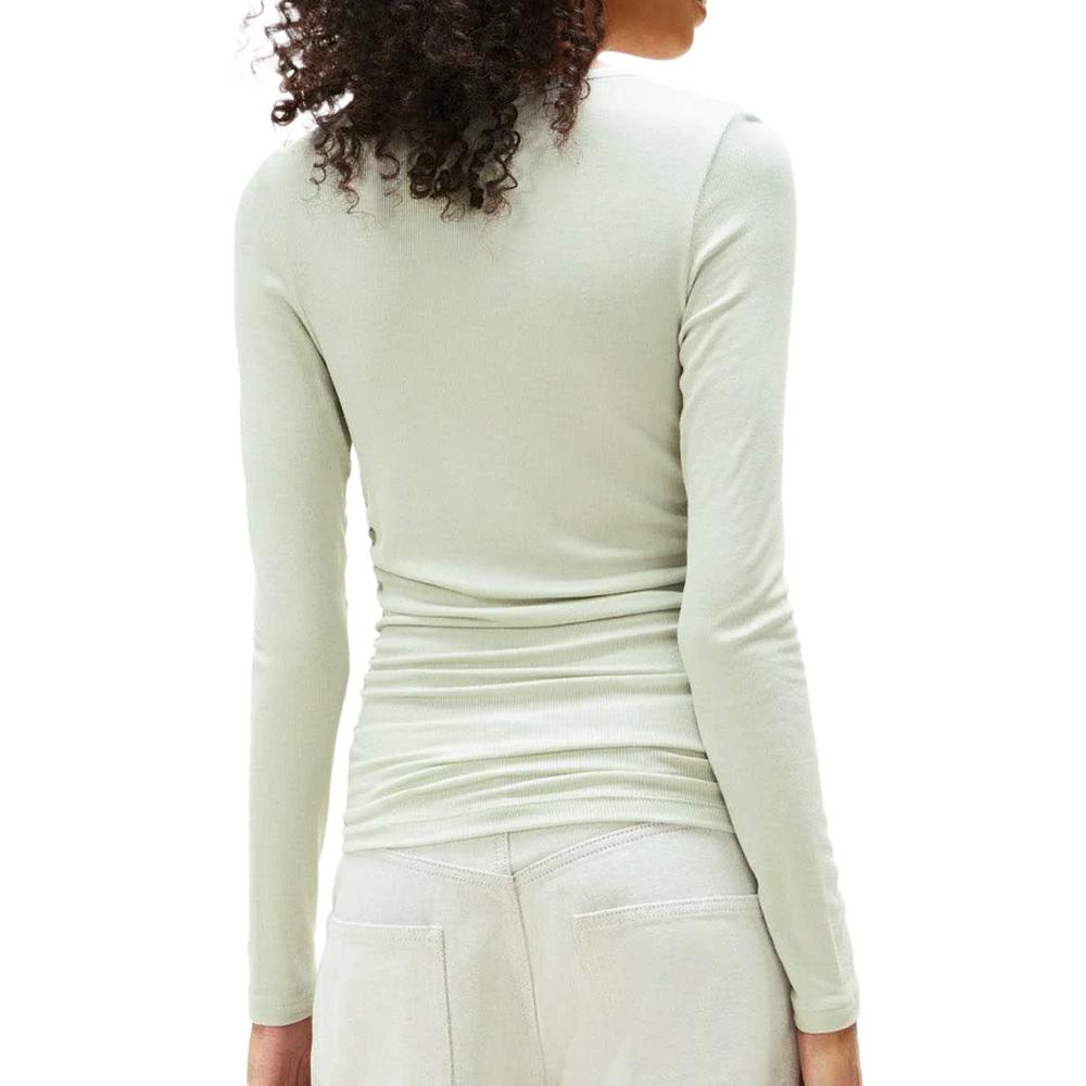 T-shirt Vert Femme Tommy Hilfiger Tjw Slim Ruched vue 2