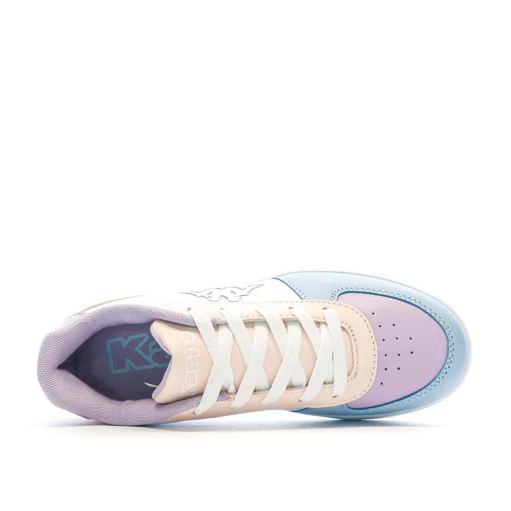 Baskets Blanc/Rose Fille KAPPA Malone Lace vue 4