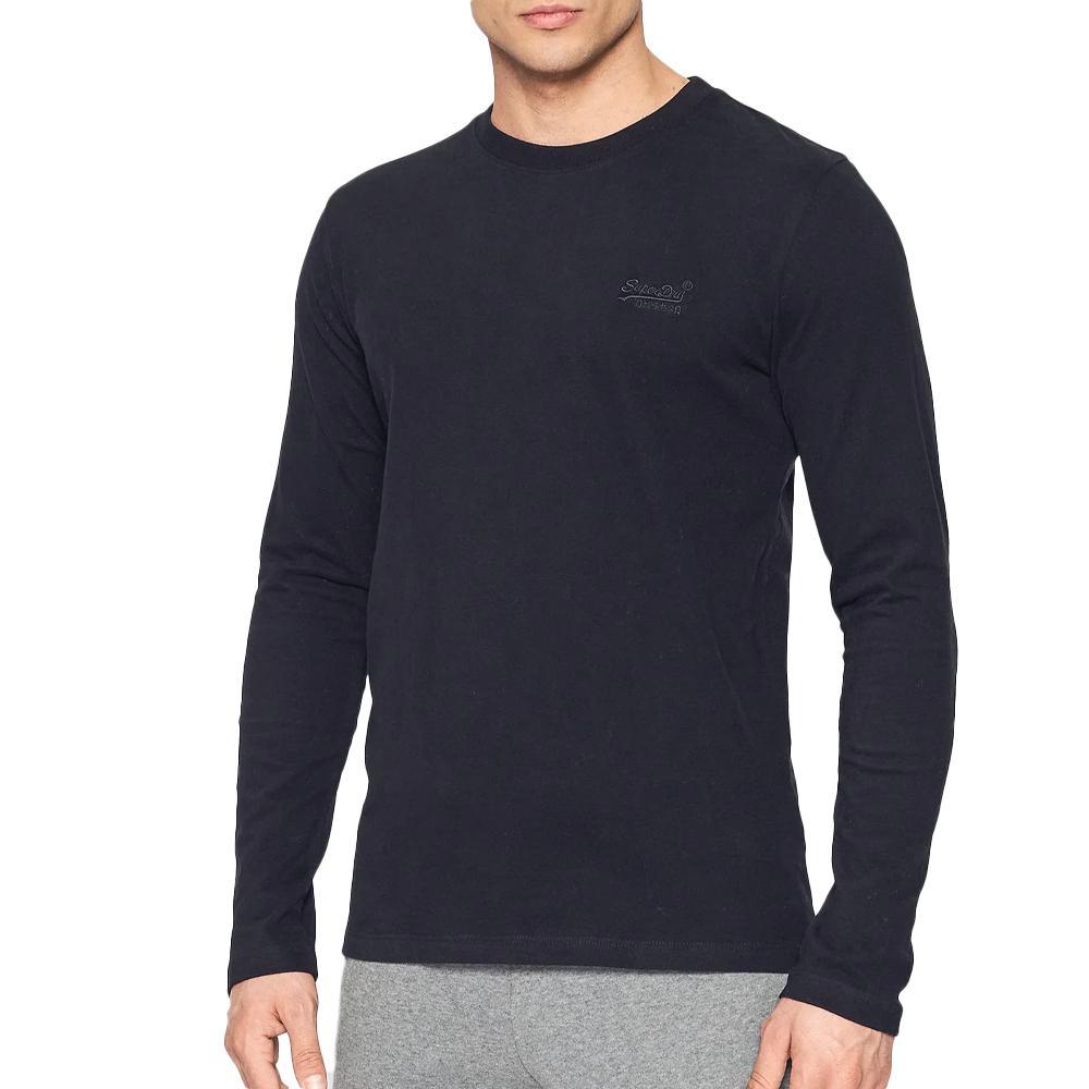 T-shirt Manches Longues Marine Homme Superdry M6010550A-02A pas cher