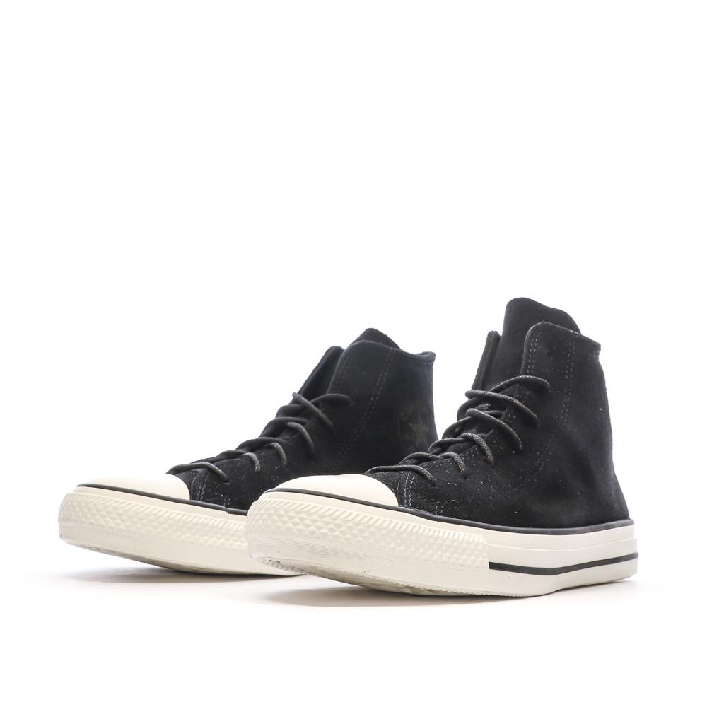 Baskets Noires Femme Converse Chuck Taylor All Star Mono Suede vue 6