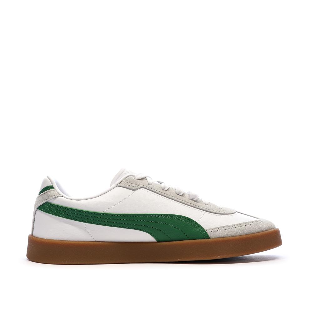 Baskets Blanc/Vert Femme Puma Club II Era vue 2