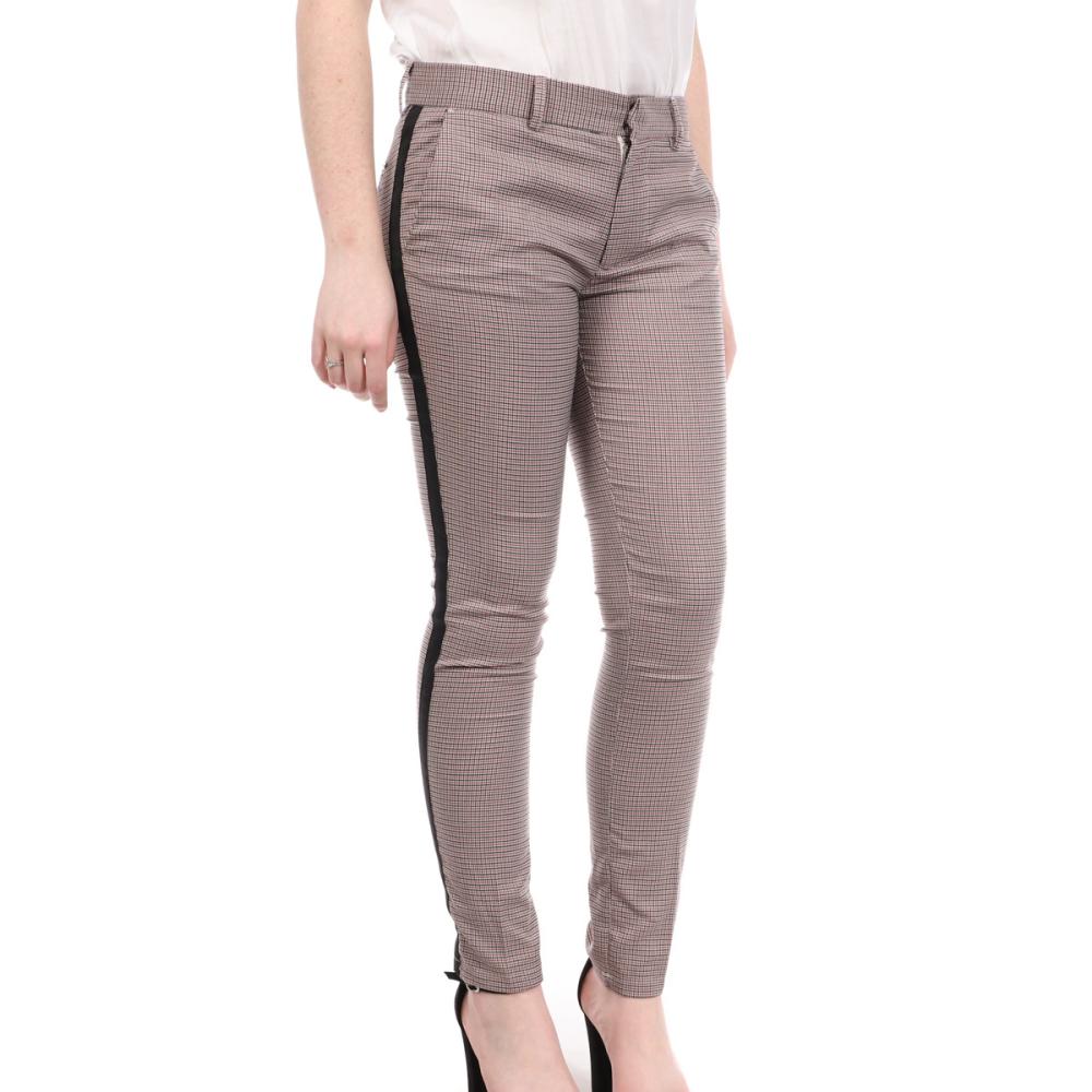 Pantalon Gris/Rouge Femme Teddy Smith City Pant pas cher