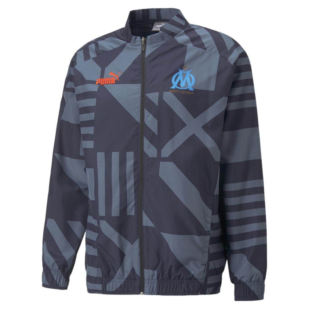 OM Veste Noir/Gris Homme Puma 2022/2023 pas cher