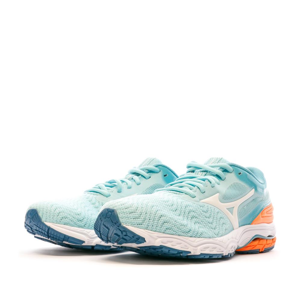 Chaussures de Running Bleu Femme Mizuno Wave Prodigy vue 6