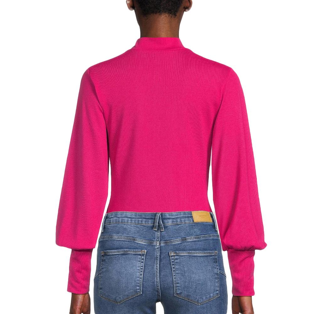 Pull Rose Femme Vero Moda Malena vue 2
