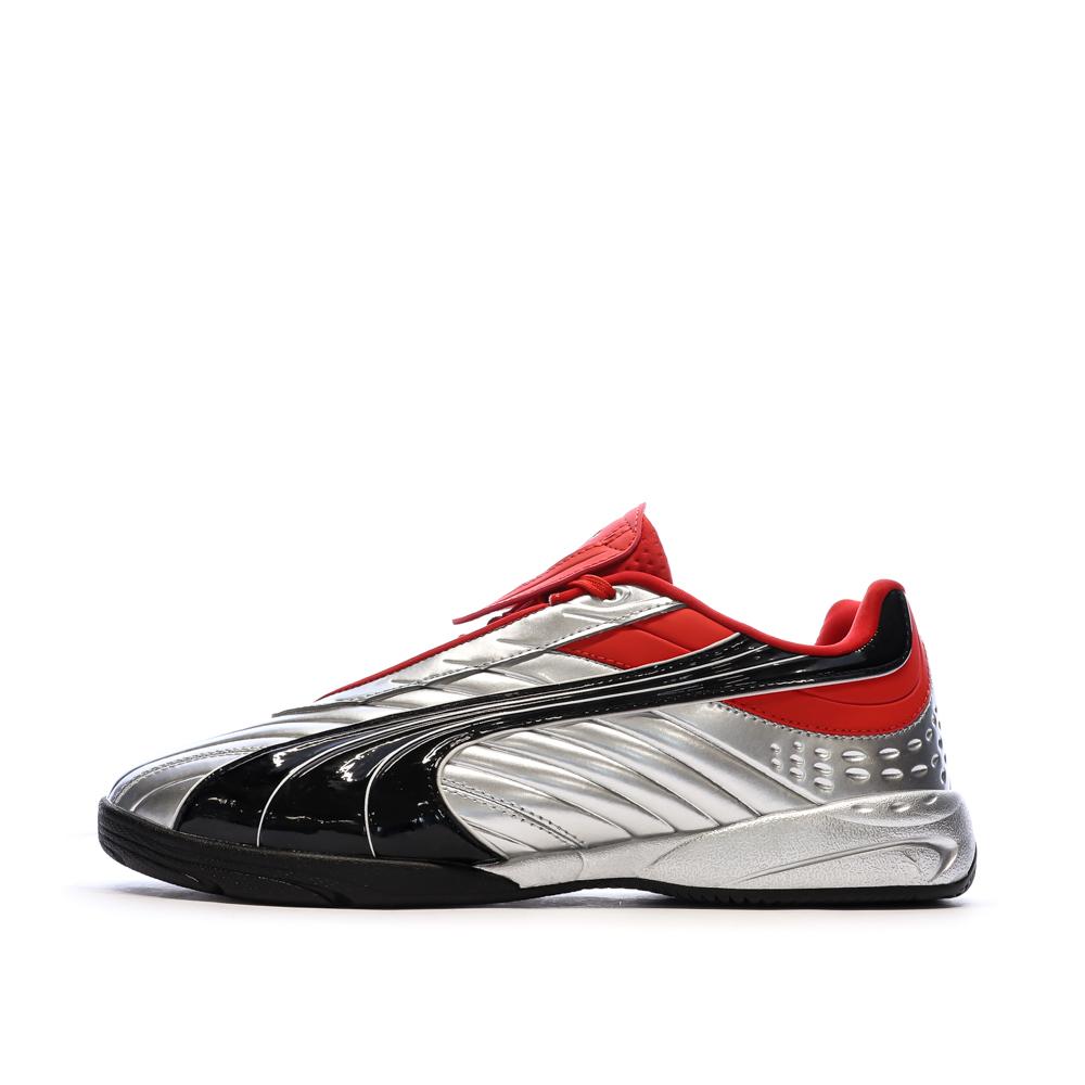 Baskets Noires/Rouges/Argent Homme Puma Goalgetter pas cher