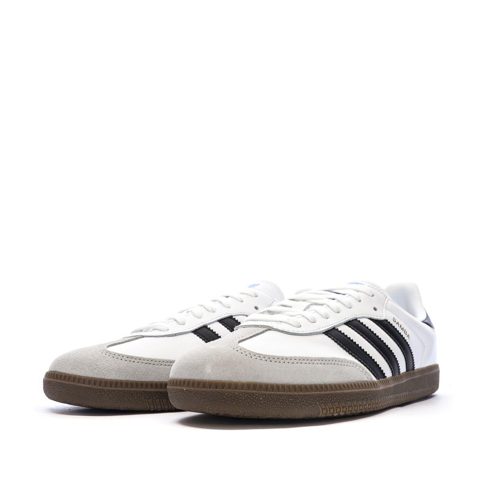 Weiß-schwarze Samba-Sneaker für Herren von Adidas Ansicht 6