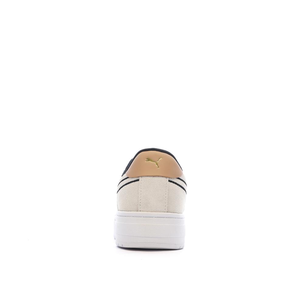 Baskets Blanc/Beige/Noir Femme Puma Pro Tweak vue 3