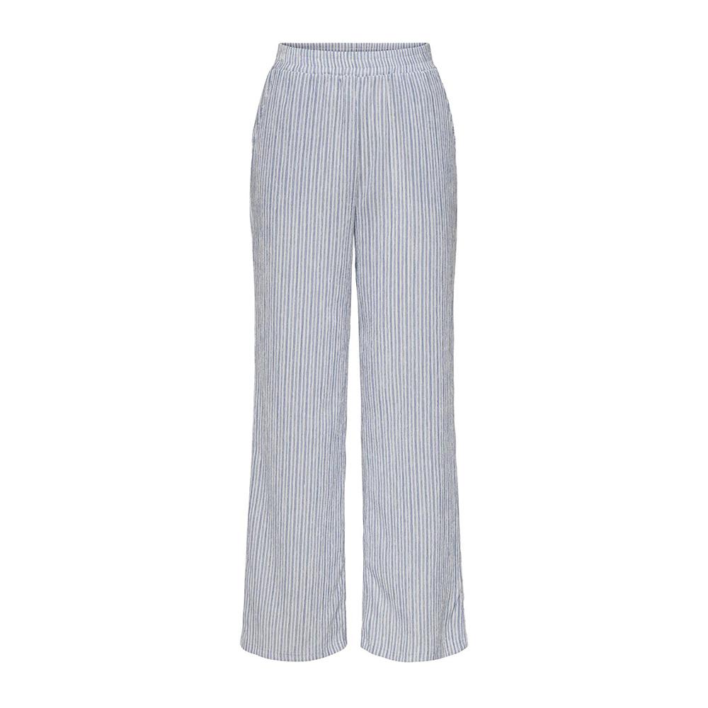 Pantalon Blanc/Bleu Femme JDY Ocean pas cher