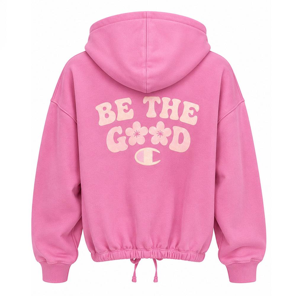 Sweat Rose Fille Champion Hoodie vue 2