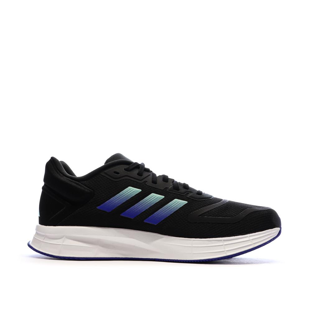 Chaussures de Running Noir/Bleu Homme Adidas Duramo 10 vue 2