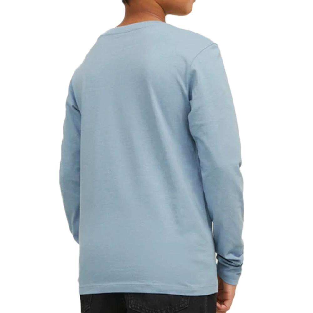 T-shirt Bleu Garçon Jack & Jones Colauge vue 2