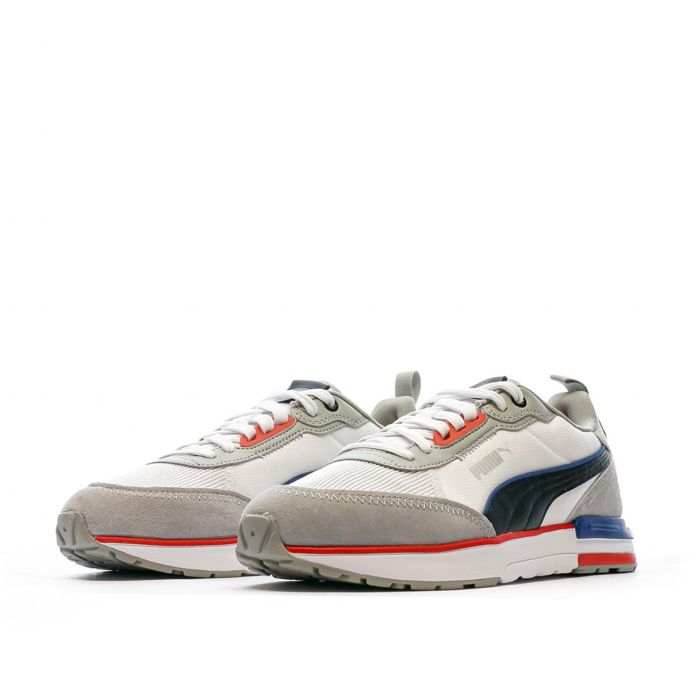 Baskets Blanc/Gris Homme Puma Puma R22 vue 6