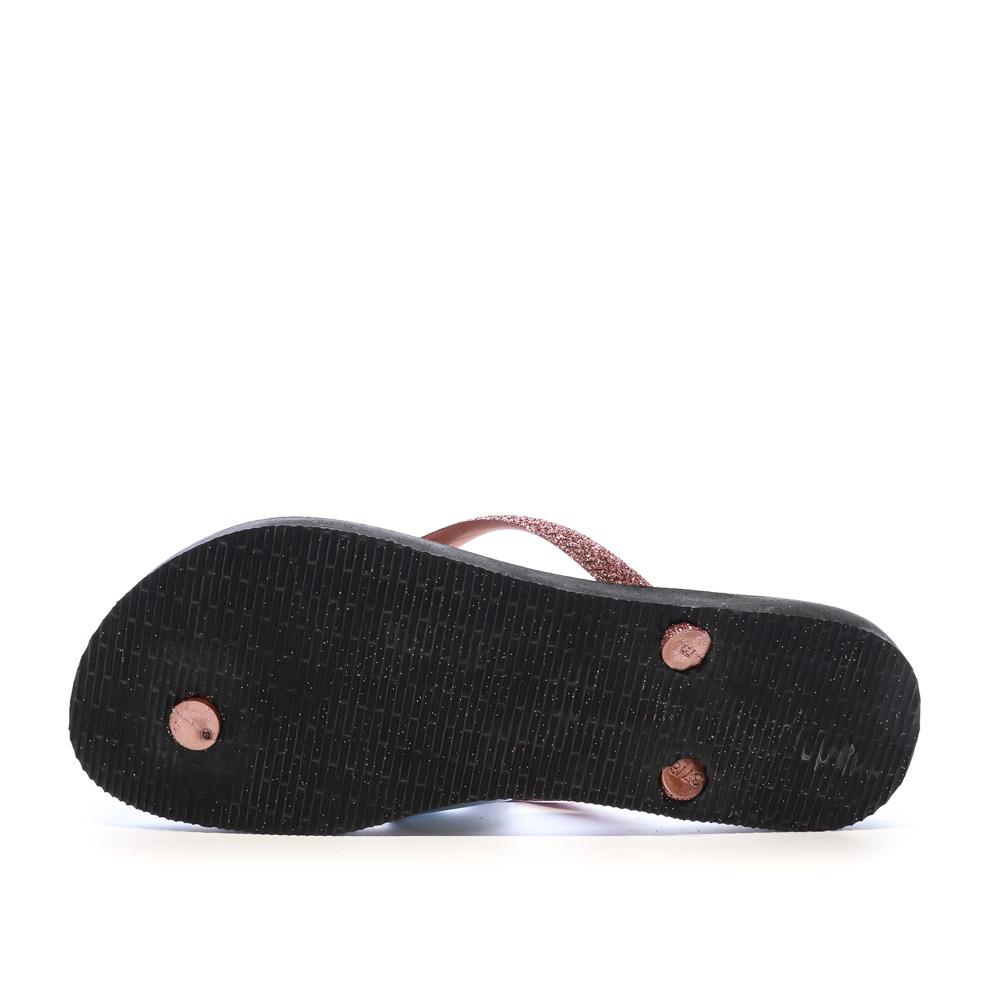 Tongs Noir/Rose Havaianas Slim Animal Infradito vue 2