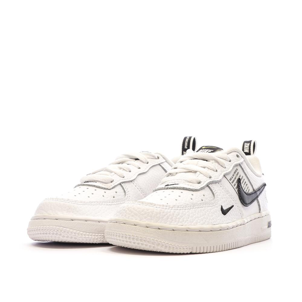 Baskets Blanches/Noires Garçon Nike Force 1 Lv8 vue 6
