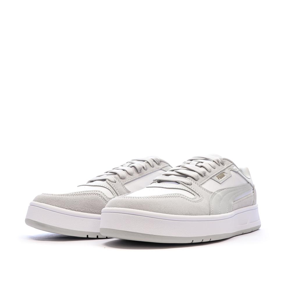 Baskets Gris/Blanc Homme Puma Court Classic Street vue 6