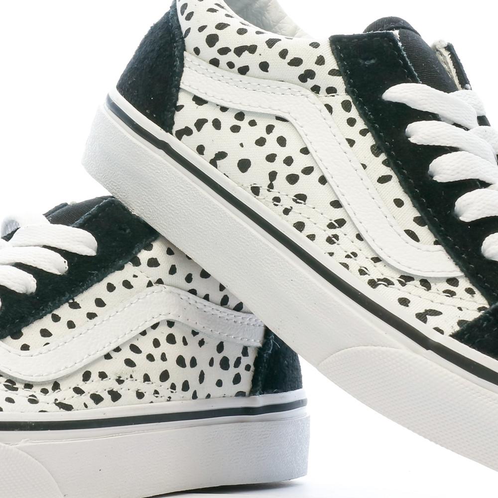 Baskets Noires/Blanches Fille Vans Old Skool vue 7
