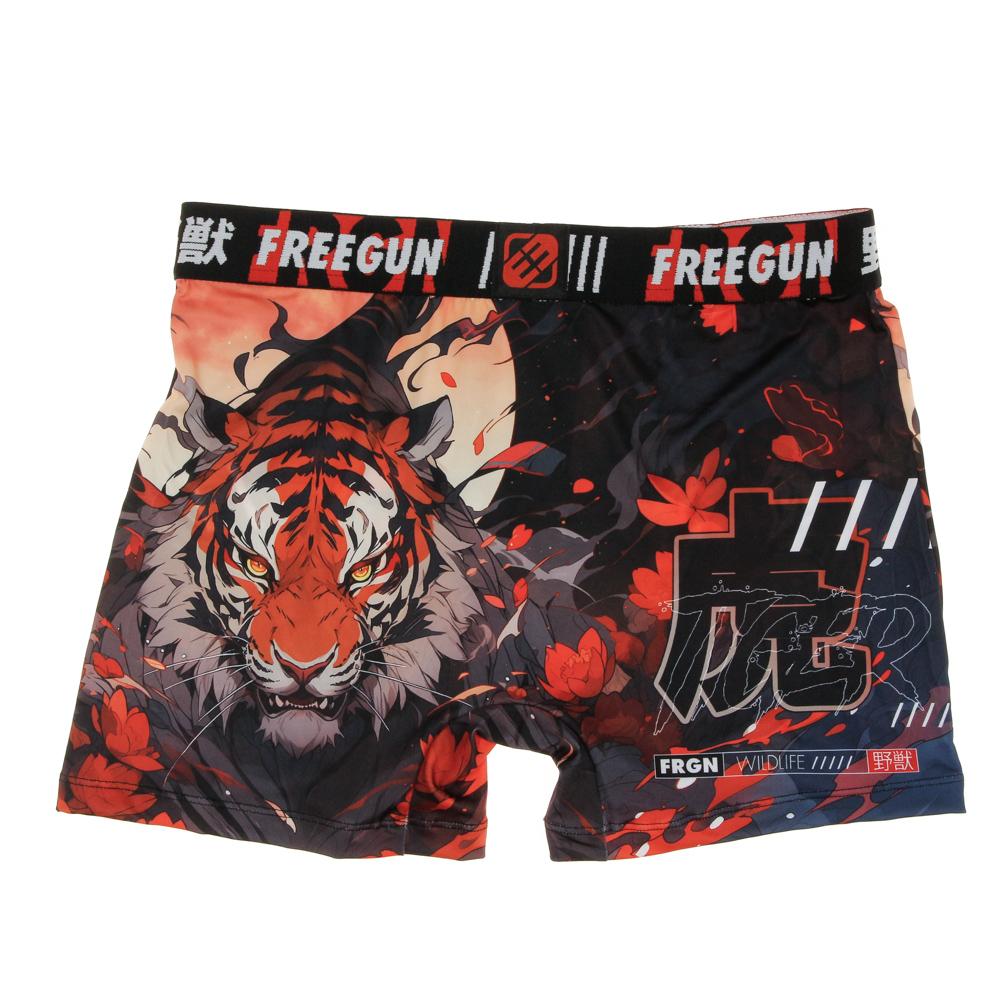 Boxer Noir/Orange Homme Freegun Tiger vue 2
