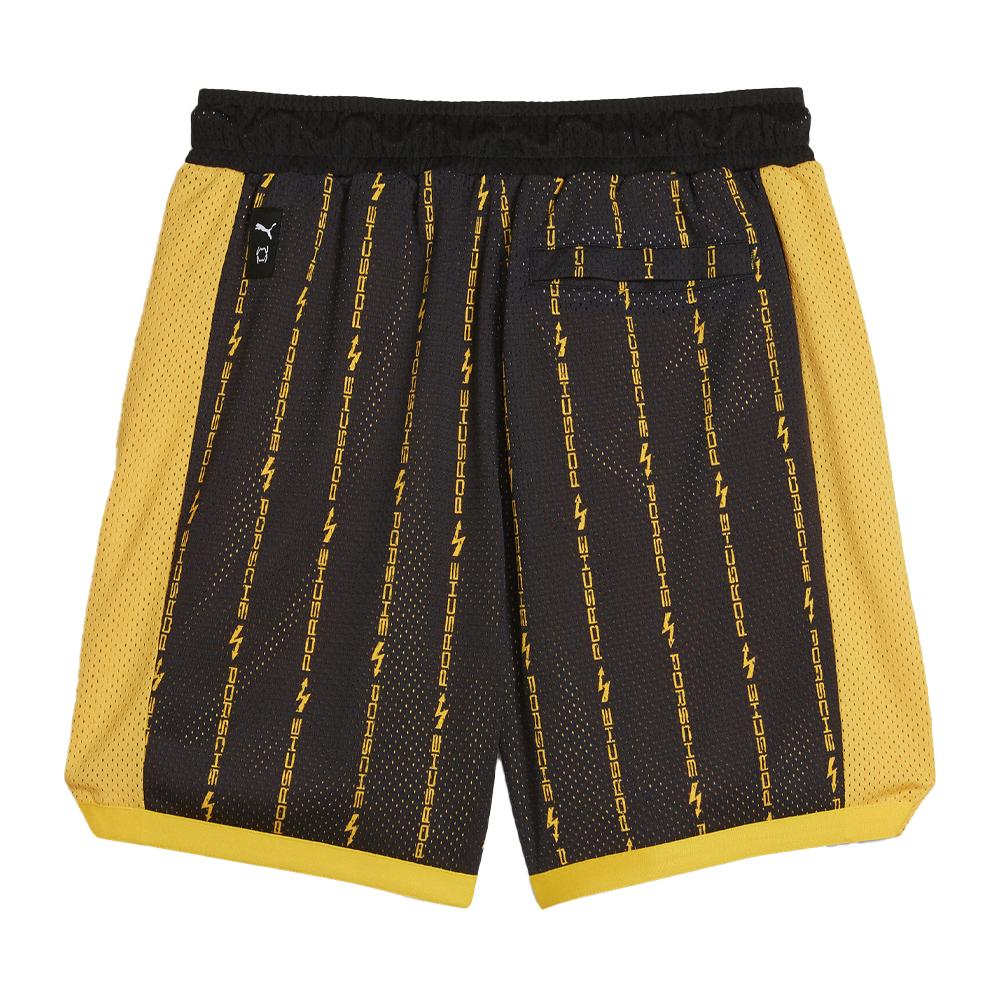 Short Noir/Jaune Homme Puma Porsche vue 2
