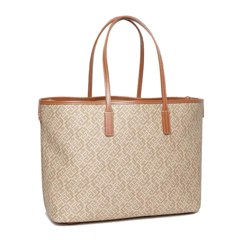 Sac Cabas Beige Femme Tommy Hilfiger Th Monoplay vue 2