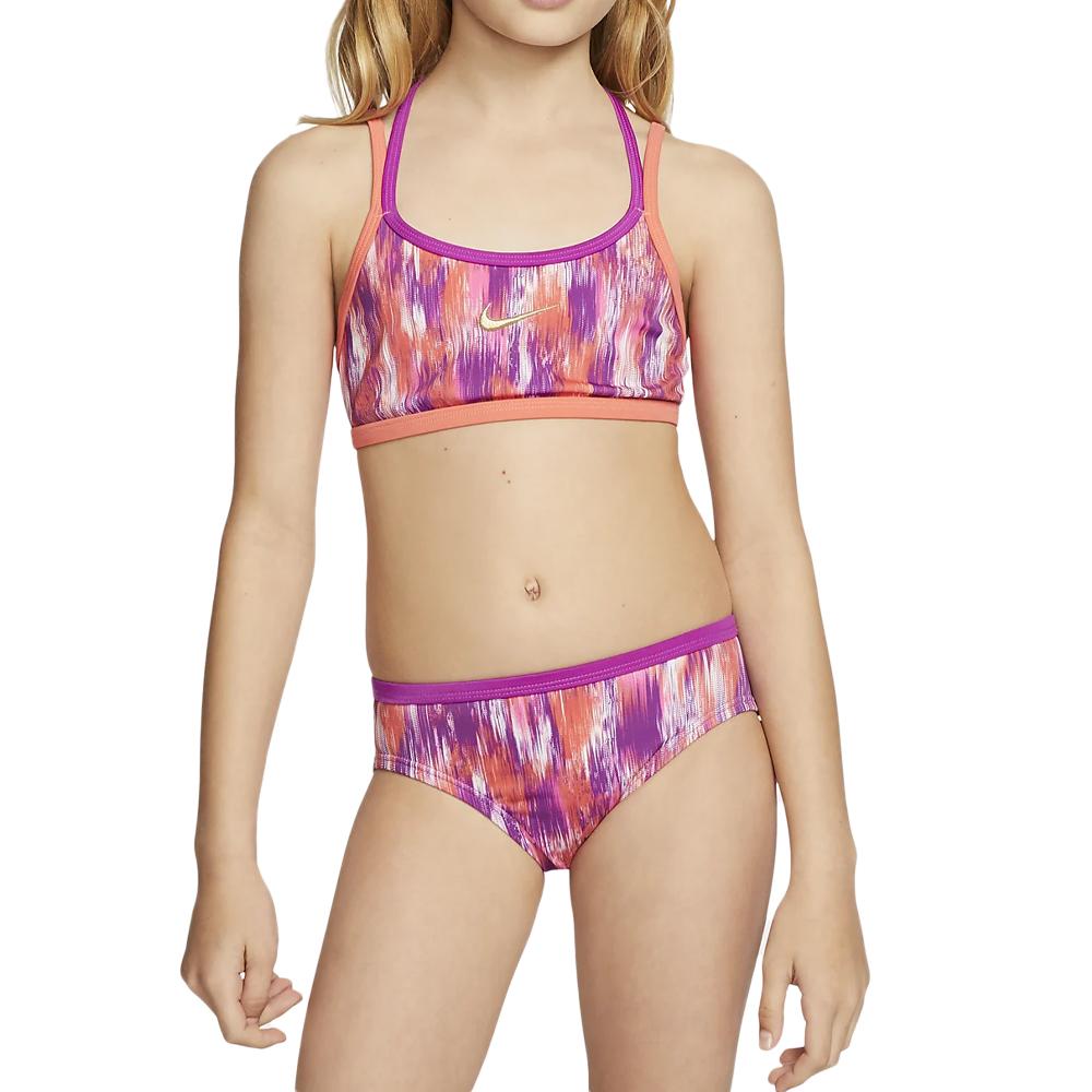 Maillot de Bain Rose/Violet Femme Nike Gx4 pas cher