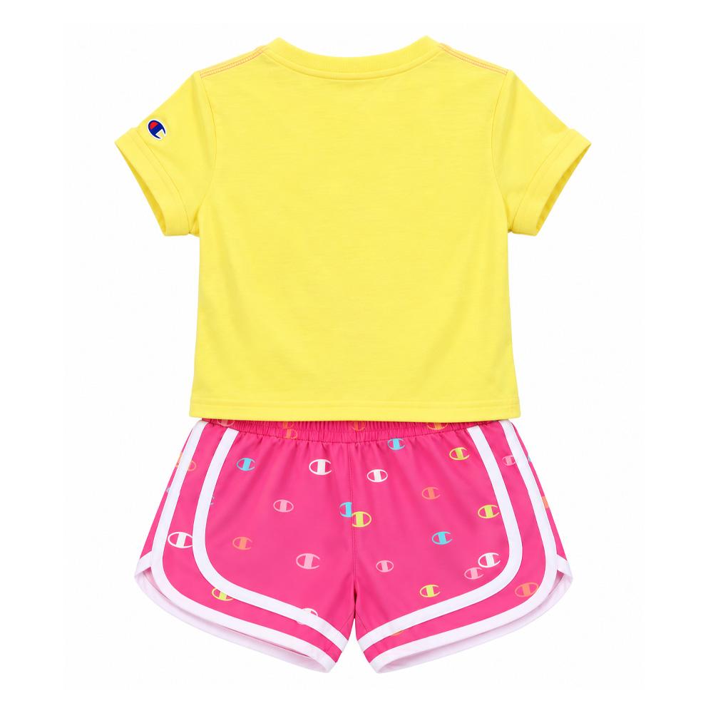 Ensemble Jaune/Rose Fille Champion C414ST909 vue 2