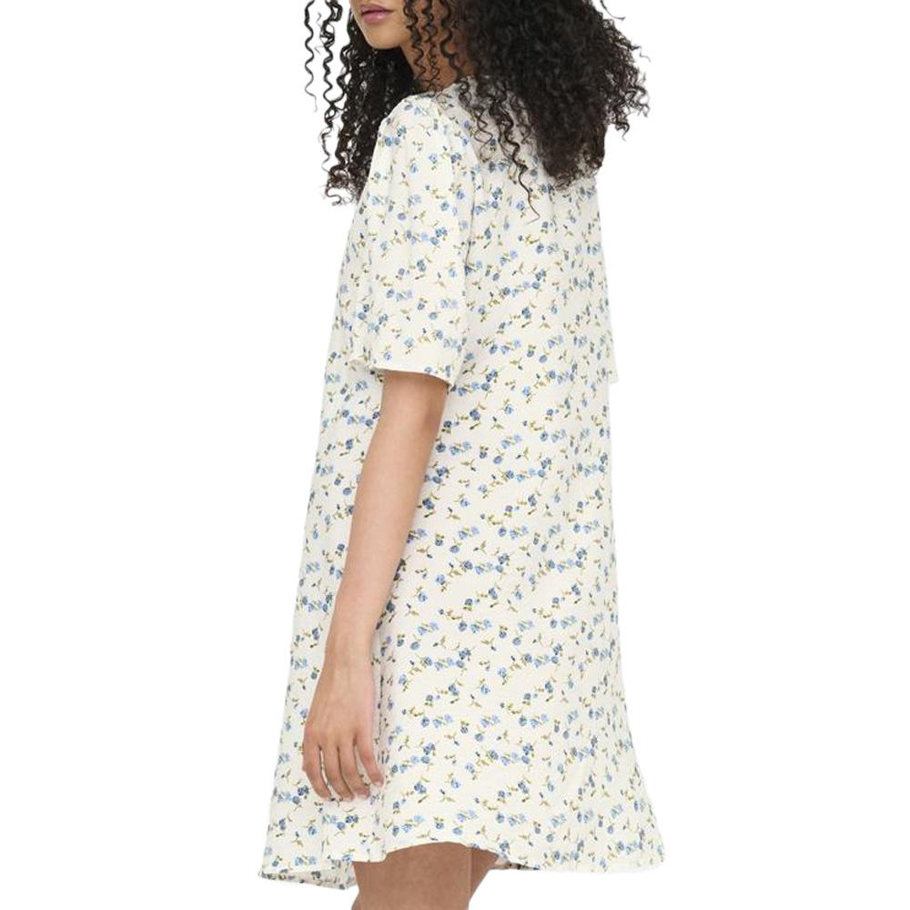 Robe à Fleurs Blanc/Bleu Femme JDY Carrie vue 2