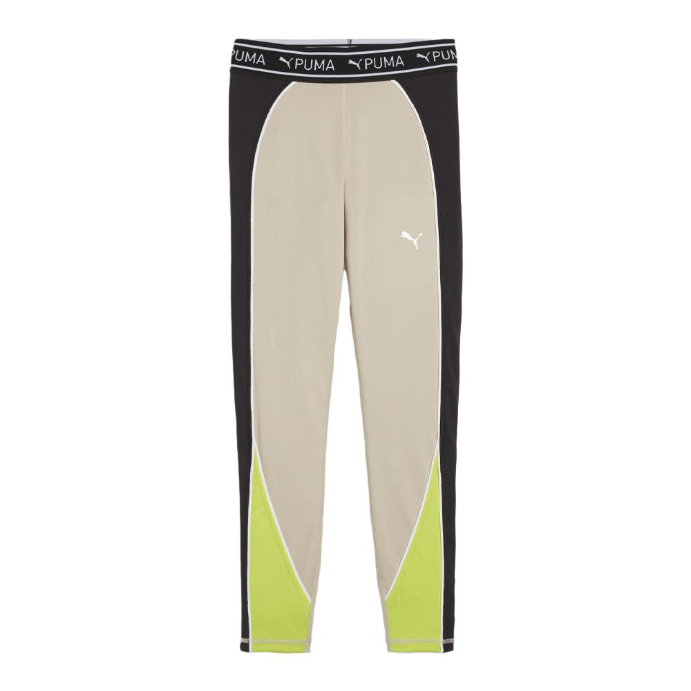 Legging Beige/Jaune Fluo/Noir Femme Puma 525027 pas cher