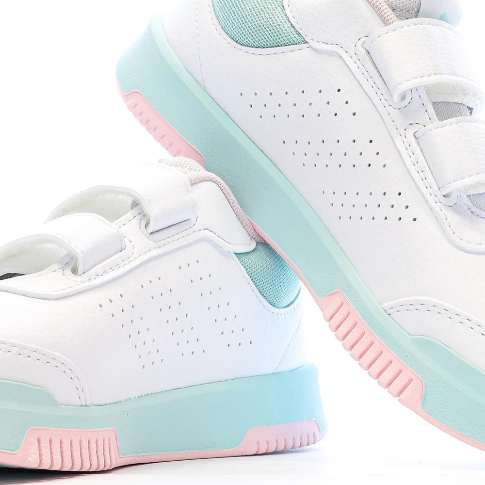 Baskets Blanche/Rose Fille Adidas Tensaur Sport 2.0 vue 7