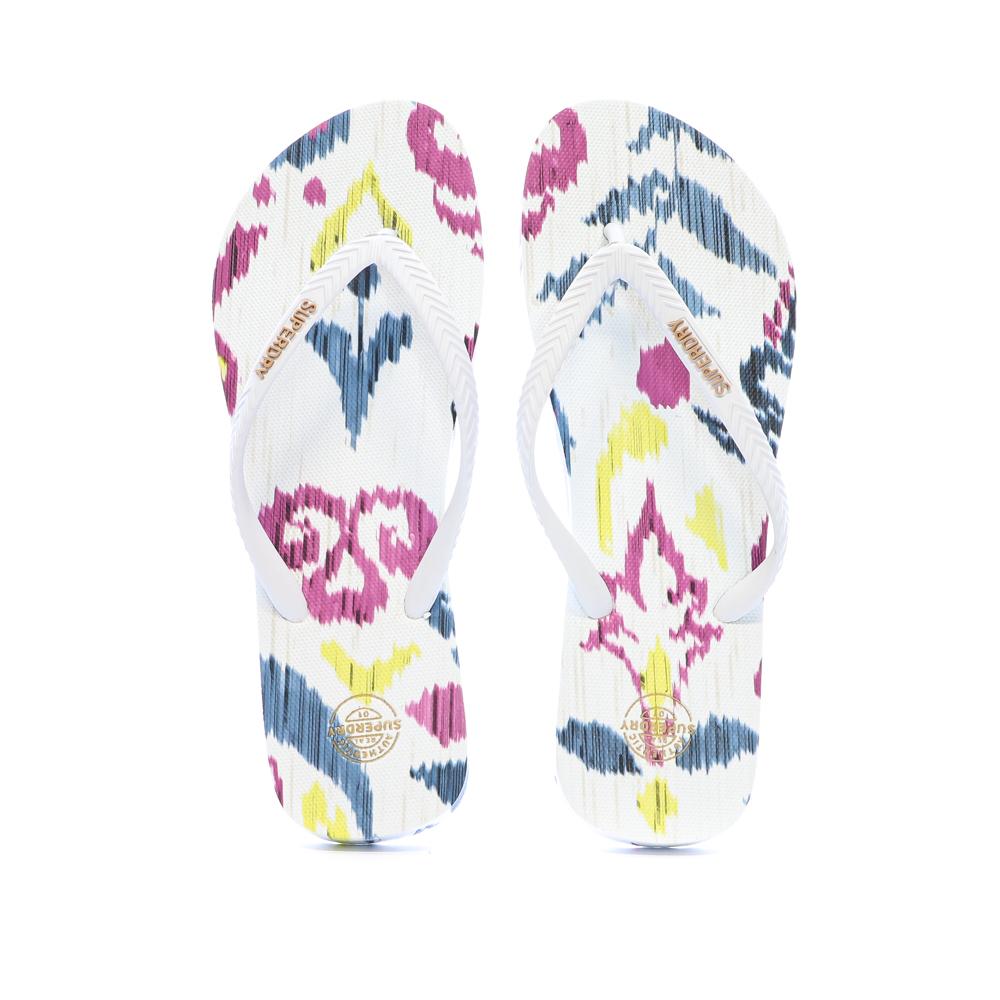 Tongs Blanc Femme Superdry Printed Flip Flop vue 3