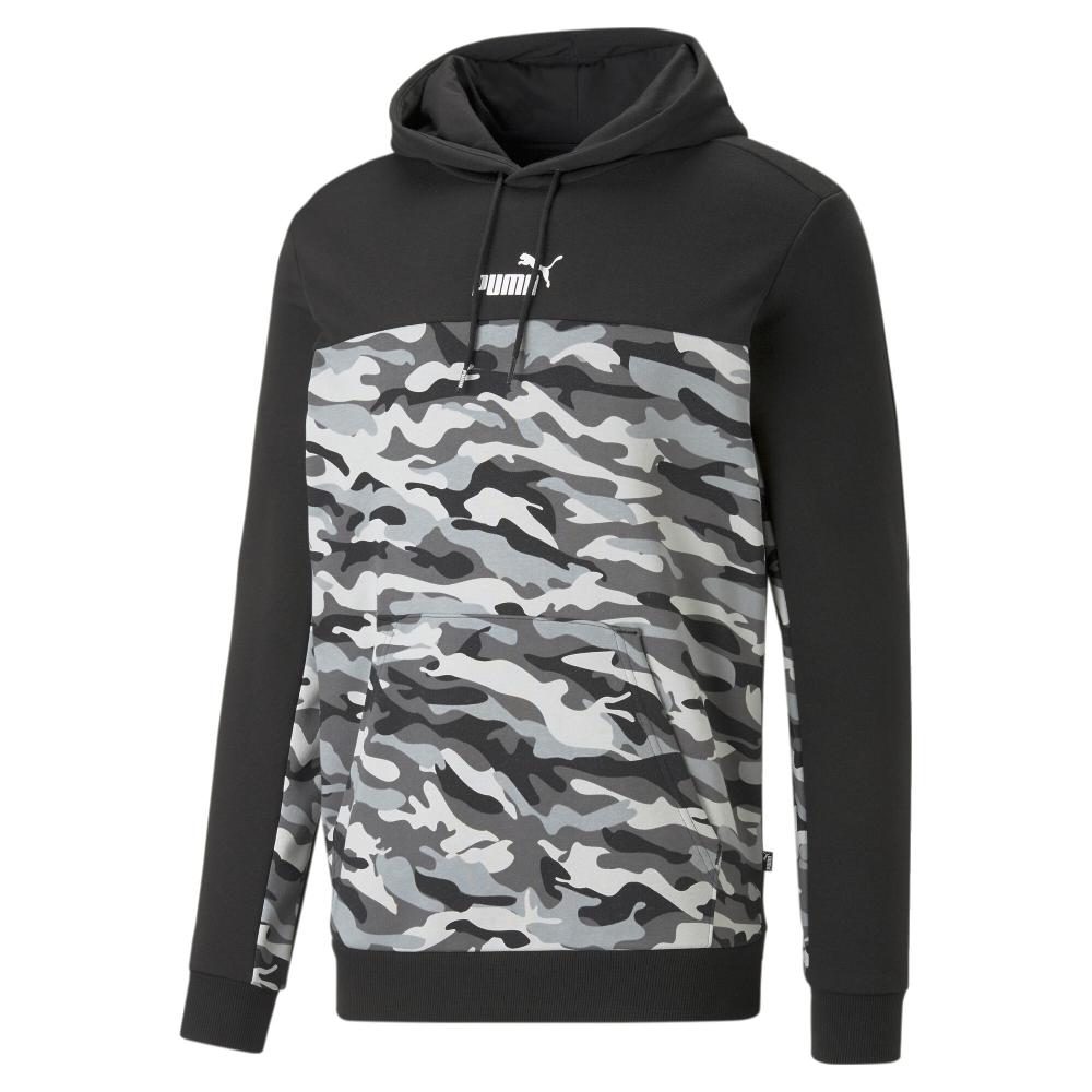 Sweat Noir Homme Puma Ess Blk Camo pas cher