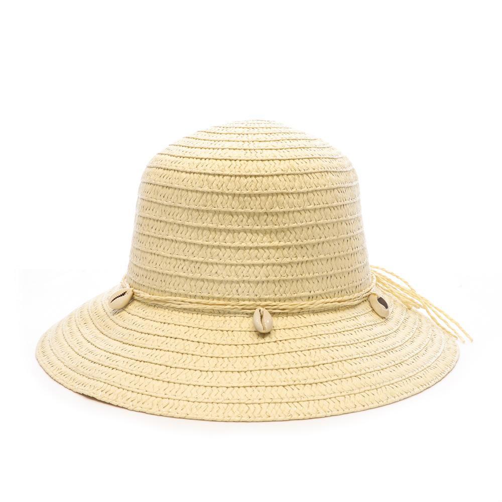 Chapeaux Blanc Via Lorenzo Cloche Camel pas cher