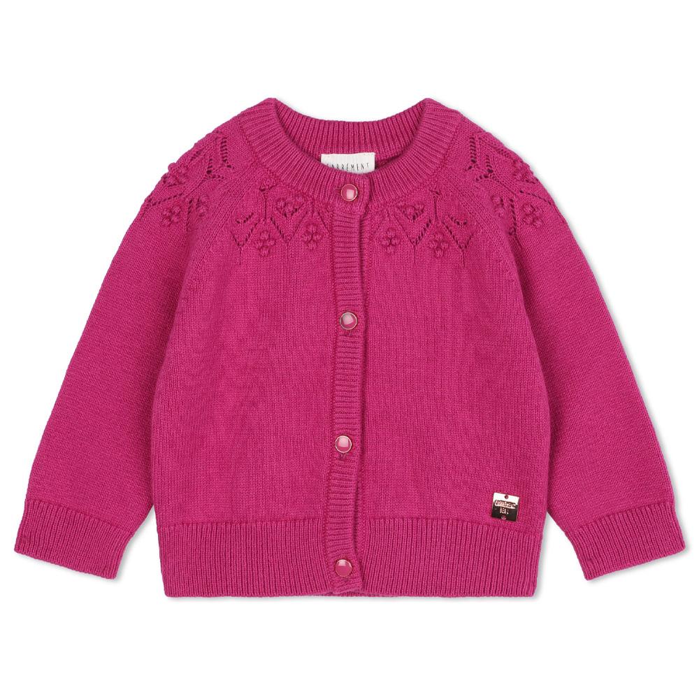 Gilet Fuchsia Bébé Fille Carrément Beau Y30211 pas cher
