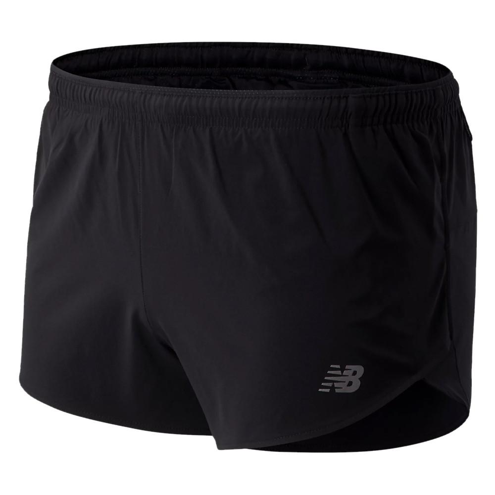 Short de sport Noir Homme New Balance Split pas cher