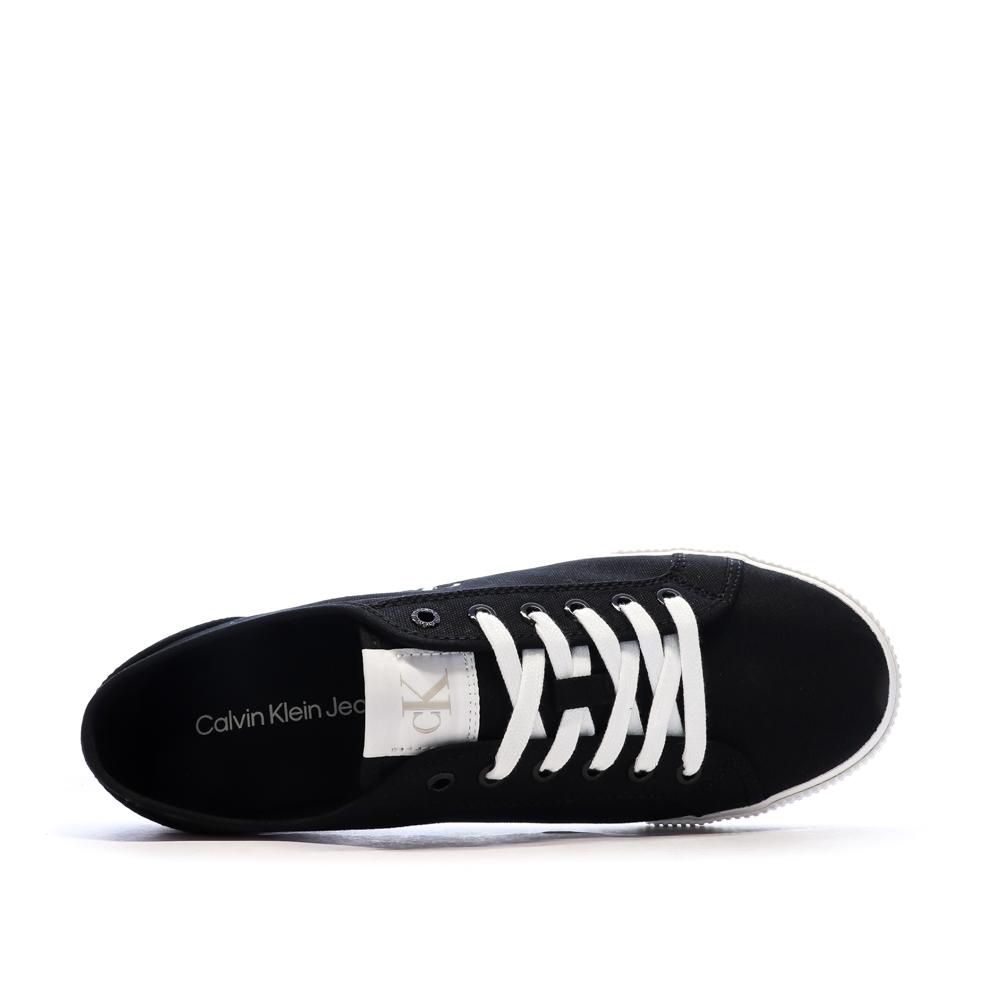Baskets Noir/Blanc Homme Calvin Klein Jeans Ess Vulc Low vue 4