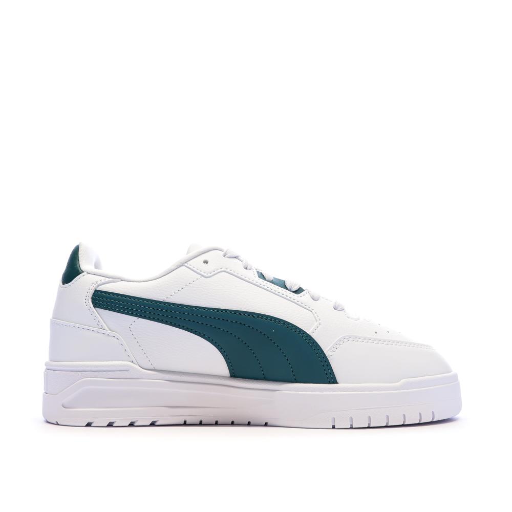 Baskets Blanches/Vertes Homme Puma Shuffle Downtown vue 2