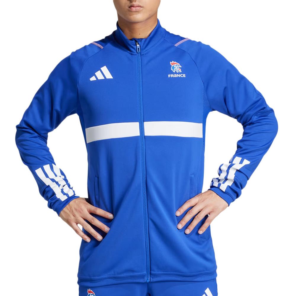 Veste d'entraînement Bleu Adidas Équipe de France Handball pas cher