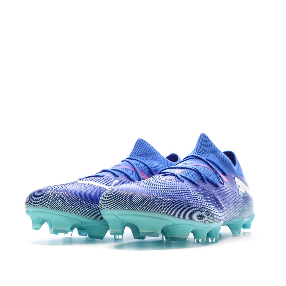 Chaussures de Foot Bleues Homme Puma Future 7 Match FG/AG vue 6