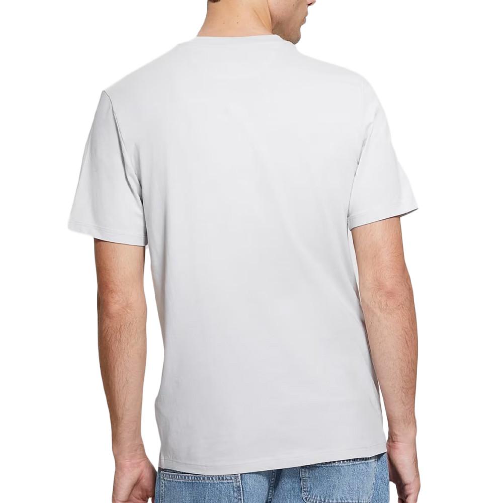 T-shirt Gris Clair Homme Guess Gaston vue 2