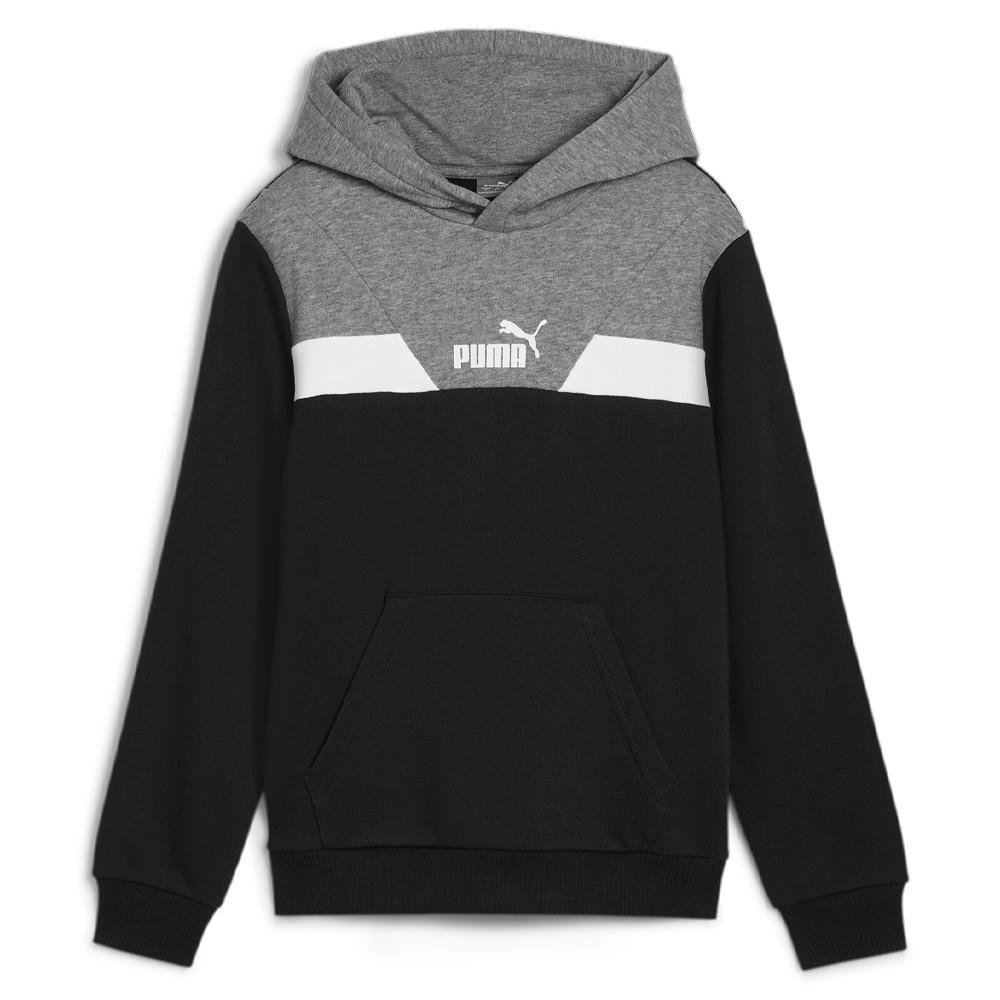 Sweat Noir/Gris Garçon Puma Hoodie pas cher