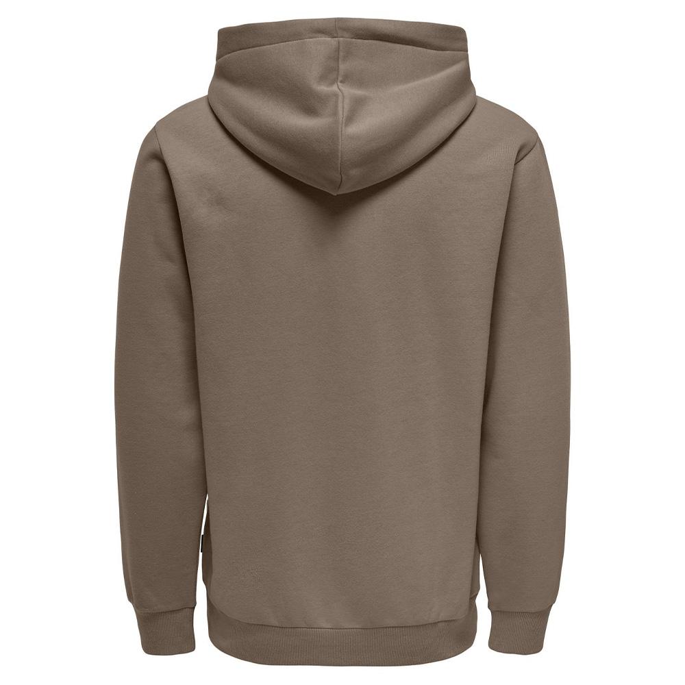 Sweat à Capuche Marron Clair Homme Only & Sons Ceres vue 2