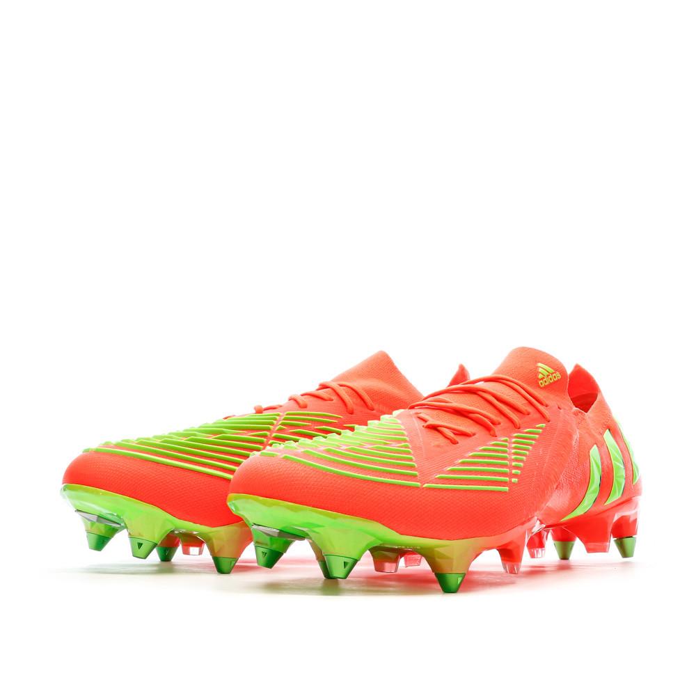 Chaussures de football Orange Homme Adidas Predator Edge.1 vue 6